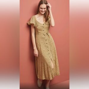 Anthropologie leopard print dress